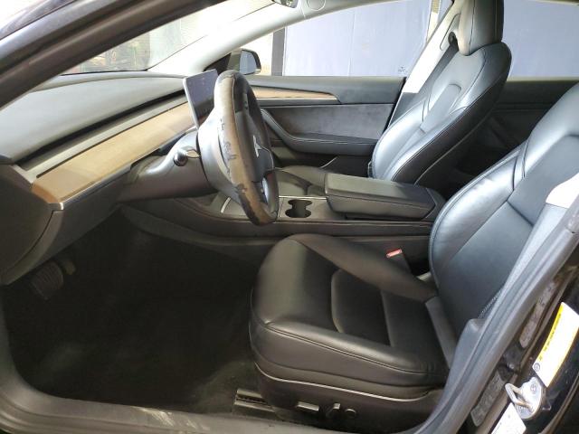 5YJ3E1EA6NF287472 - 2022 TESLA MODEL 3 BLACK photo 7