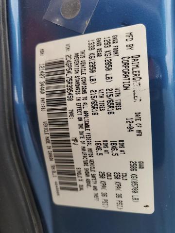 2C4GP54L75R395450 - 2005 CHRYSLER TOWN & COU TOURING أزرق صورة 14