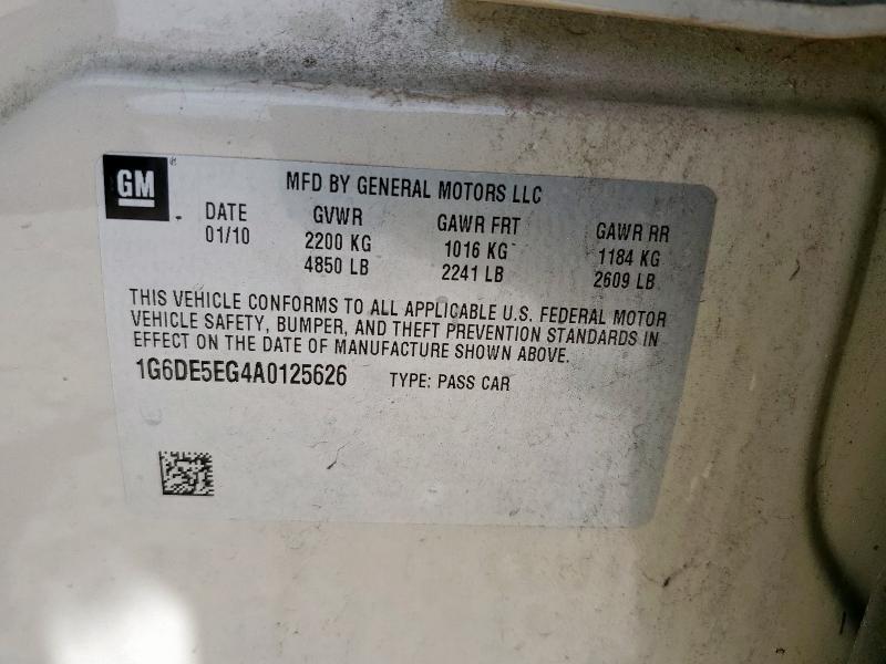 1G6DE5EG4A0125626 - 2010 CADILLAC CTS LUXURY COLLECTION Bej foto 12