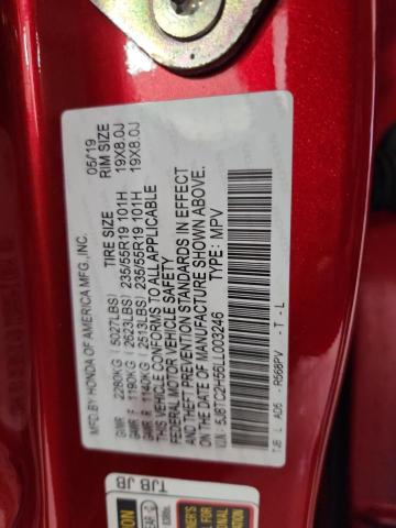 5J8TC2H56LL003246 - 2020 ACURA RDX TECHNOLOGY Qırmızı foto 13