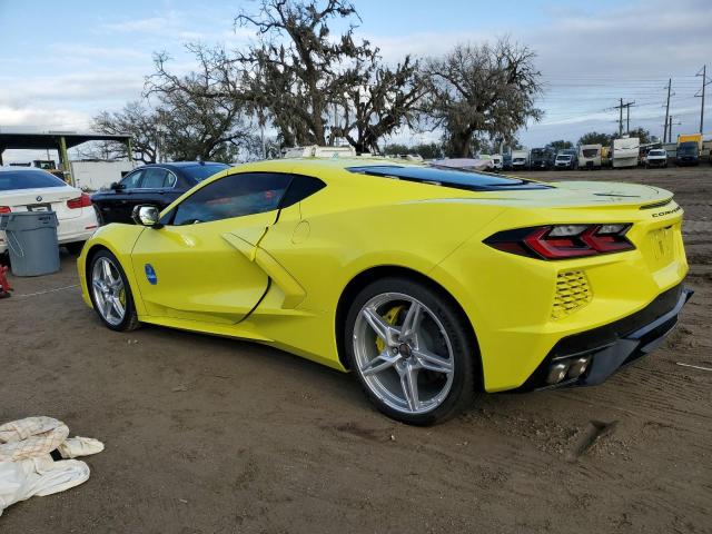 1G1YA2D40N5116990 - 2022 CHEVROLET CORVETTE STINGRAY 1LT YELLOW photo 2
