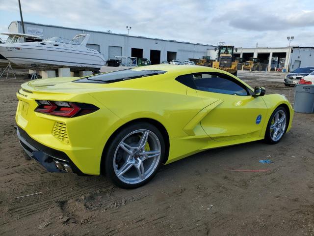 1G1YA2D40N5116990 - 2022 CHEVROLET CORVETTE STINGRAY 1LT YELLOW photo 3