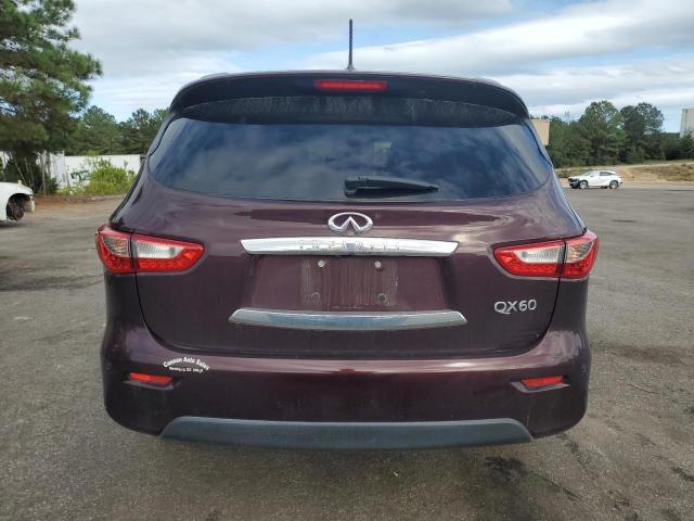 5N1AL0MM7FC547469 - 2015 INFINITI QX60 BURGUNDY photo 6
