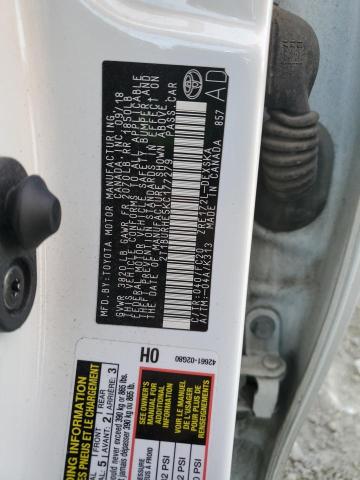 2T1BURHE5KC177279 - 2019 TOYOTA COROLLA L Ақ фото 12