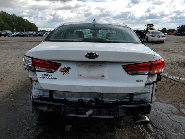 5XXGU4L34HG163714 - 2017 KIA OPTIMA EX WHITE photo 6