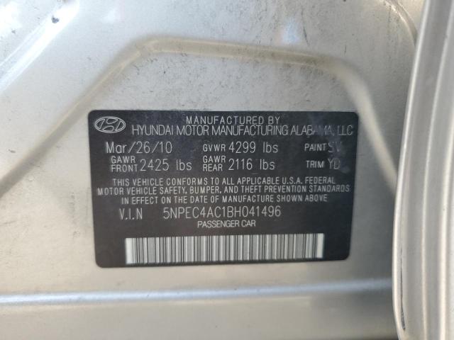 5NPEC4AC1BH041496 - 2011 HYUNDAI SONATA SE 棕色 照片 12