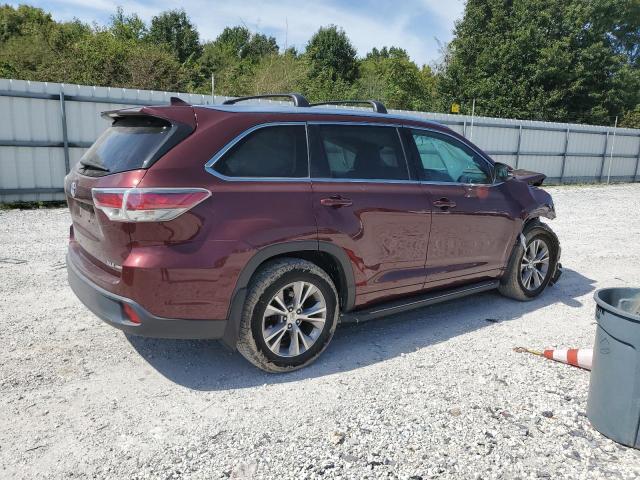5TDJKRFH2FS172648 - 2015 TOYOTA HIGHLANDER XLE Rouge photo 3