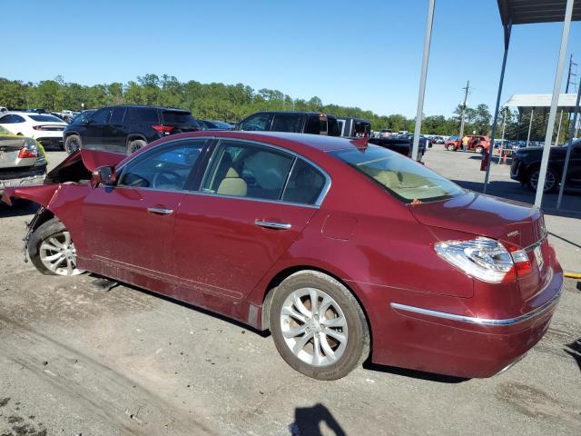 KMHGC4DDXDU226969 - 2013 HYUNDAI GENESIS 3.8L MAROON photo 2