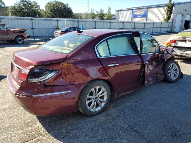 KMHGC4DDXDU226969 - 2013 HYUNDAI GENESIS 3.8L MAROON photo 3