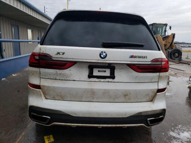5UXCX6C09LLE35837 - 2020 BMW X7 M50I WHITE photo 6