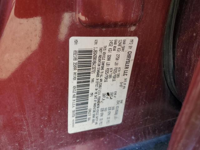 1J8GN28KX8W132721 - 2008 JEEP LIBERTY SPORT Марун фото 13