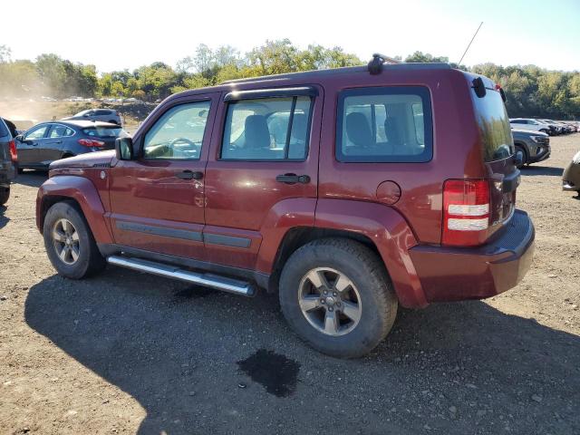 1J8GN28KX8W132721 - 2008 JEEP LIBERTY SPORT Марун фото 2