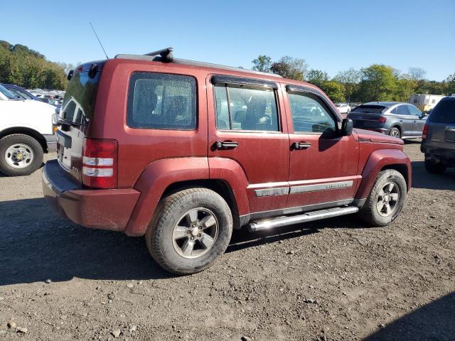 1J8GN28KX8W132721 - 2008 JEEP LIBERTY SPORT Марун фото 3