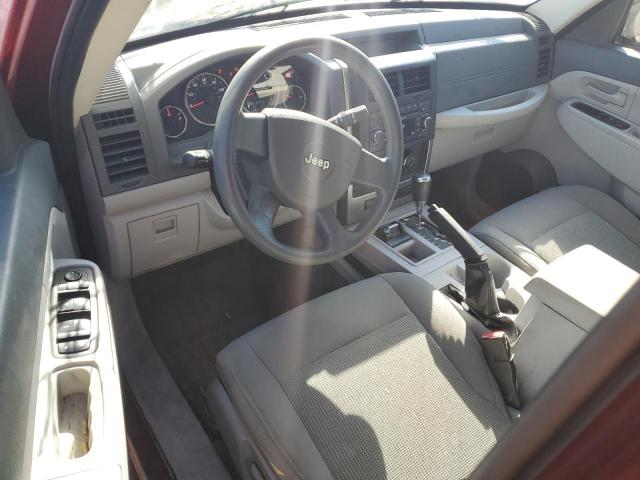 1J8GN28KX8W132721 - 2008 JEEP LIBERTY SPORT Марун фото 8