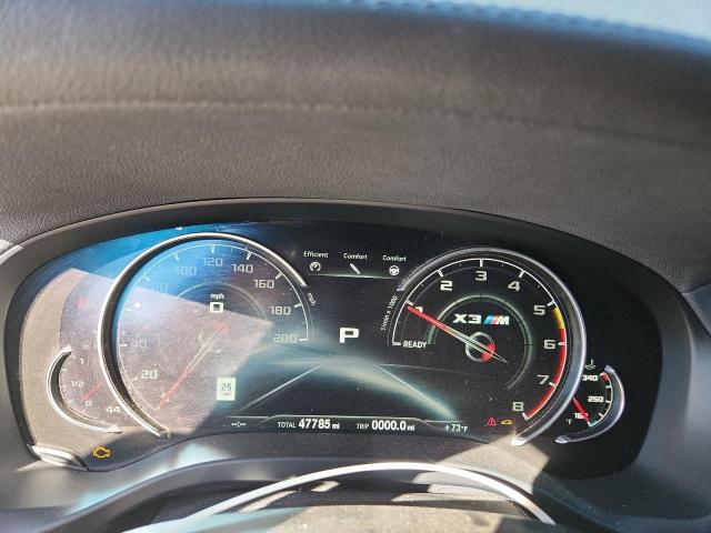 5YMTS0C04L9B20610 - 2020 BMW X3 M COMPETITION გრაფიტი ფოტო 9