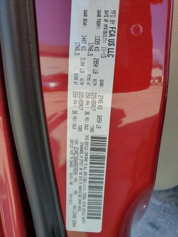 2C4RC1BG0GR239224 - 2016 CHRYSLER TOWN & COU TOURING RED photo 13