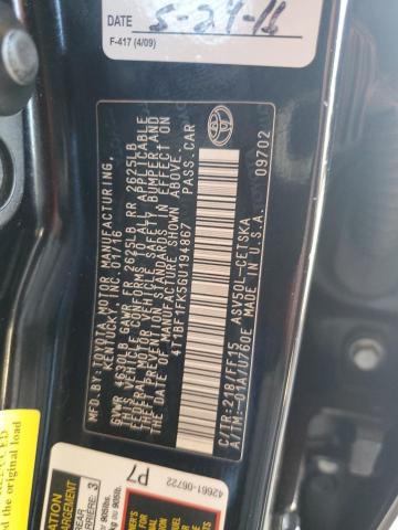 4T1BF1FK5GU194867 - 2016 TOYOTA CAMRY LE BLACK photo 13