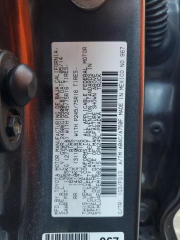 3TMLU4EN7EM156215 - 2014 TOYOTA TACOMA DOUBLE CAB Boz foto 12