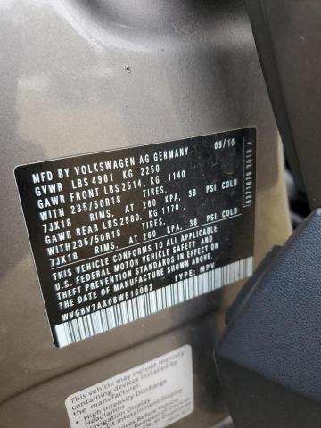 WVGBV7AX0BW516062 - 2011 VOLKSWAGEN TIGUAN S SILVER photo 13