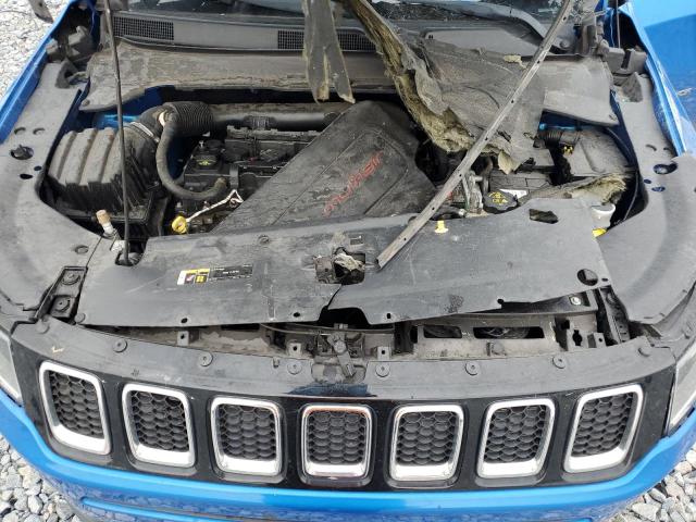 3C4NJCCB3JT124043 - 2018 JEEP COMPASS LIMITED BLUE photo 12