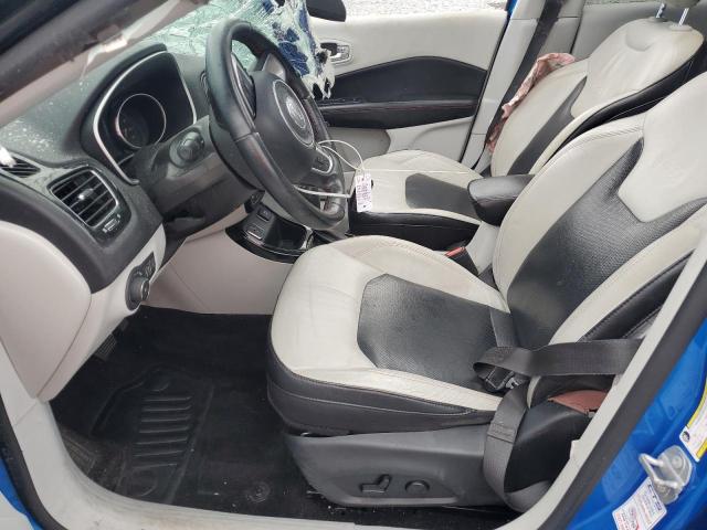 3C4NJCCB3JT124043 - 2018 JEEP COMPASS LIMITED BLUE photo 7