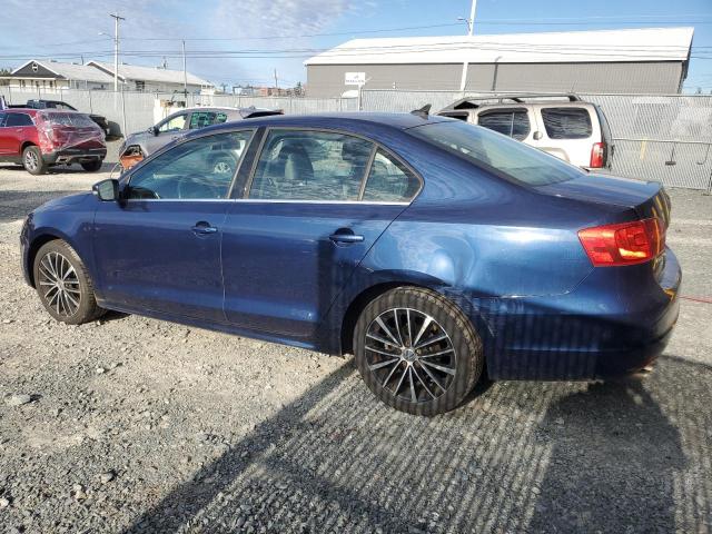 3VWLX7AJ7DM410545 - 2013 VOLKSWAGEN JETTA SEL BLUE photo 2