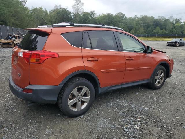 JTMRFREV3FD151978 - 2015 TOYOTA RAV4 XLE ORANGE photo 3
