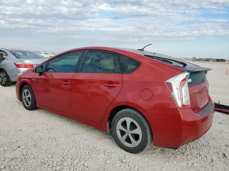 JTDKN3DU2D1726757 - 2013 TOYOTA PRIUS RED photo 2