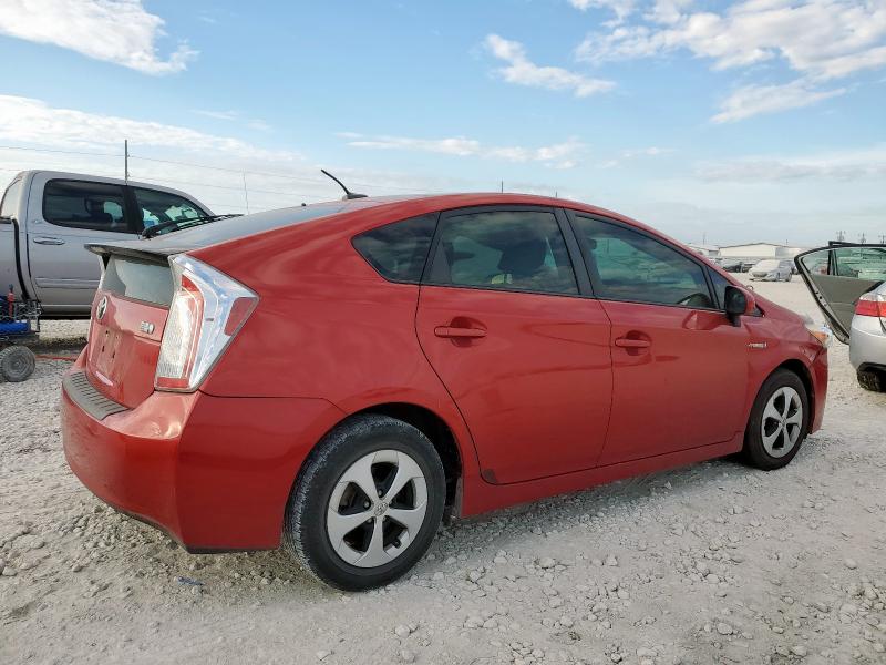 JTDKN3DU2D1726757 - 2013 TOYOTA PRIUS RED photo 3