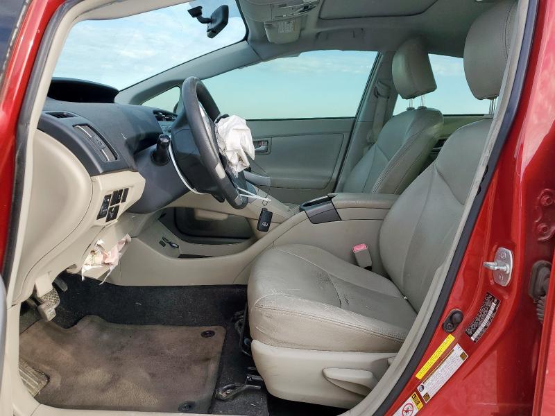 JTDKN3DU2D1726757 - 2013 TOYOTA PRIUS RED photo 7
