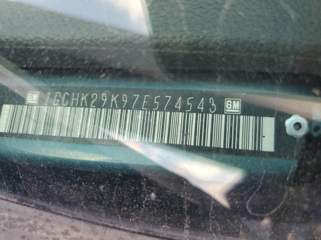 1GCHK29K97E574543 - 2007 CHEVROLET SILVERADO K2500 HEAVY DUTY BLUE photo 12