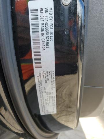 2C4RC3BG5LR288683 - 2020 CHRYSLER PACIFICA TOURING L BLACK photo 13