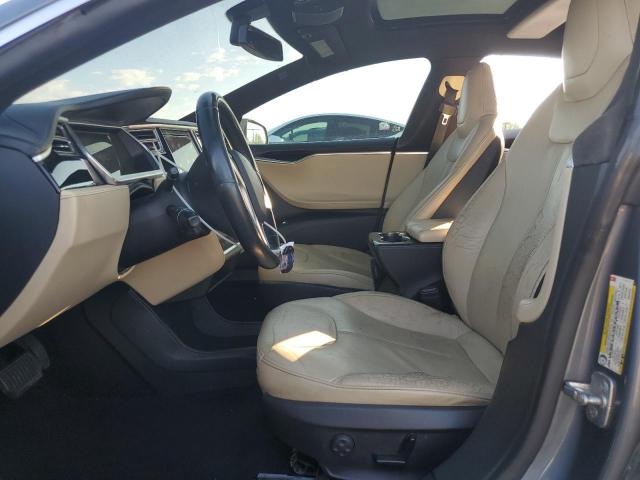 5YJSA1S16EFP33227 - 2014 TESLA MODEL S Grau Foto 7