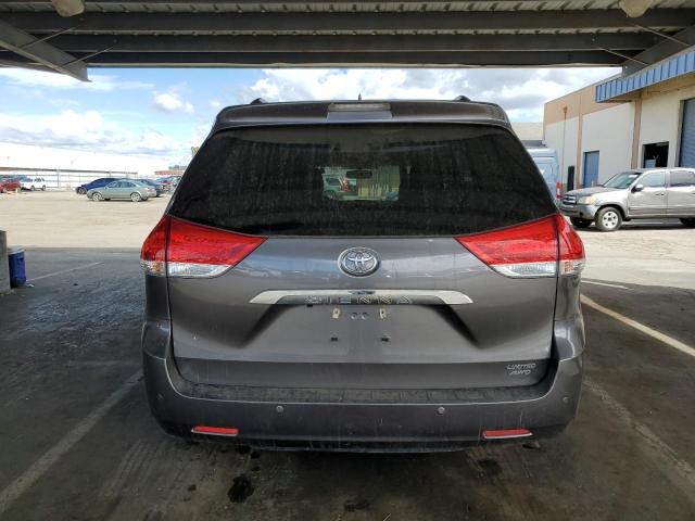 5TDDK3DC9ES075981 - 2014 TOYOTA SIENNA XLE GRAY photo 6