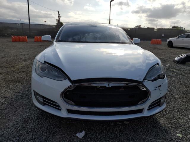 5YJSA1DN8DFP12278 - 2013 TESLA MODEL S WHITE photo 5