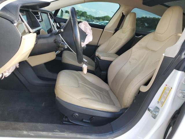 5YJSA1DN8DFP12278 - 2013 TESLA MODEL S WHITE photo 7
