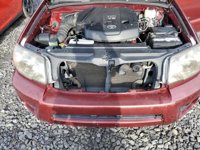 JTEBU14R968062546 - 2006 TOYOTA 4RUNNER SR5 ბურგუნდია ფოტო 11