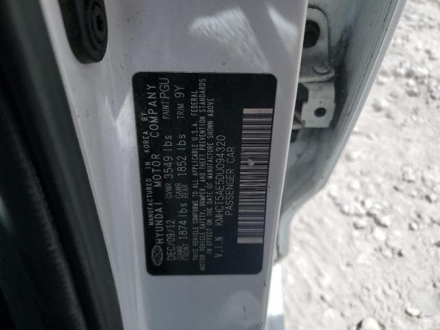 KMHCT5AE5DU094320 - 2013 HYUNDAI ACCENT GLS Ağ foto 12