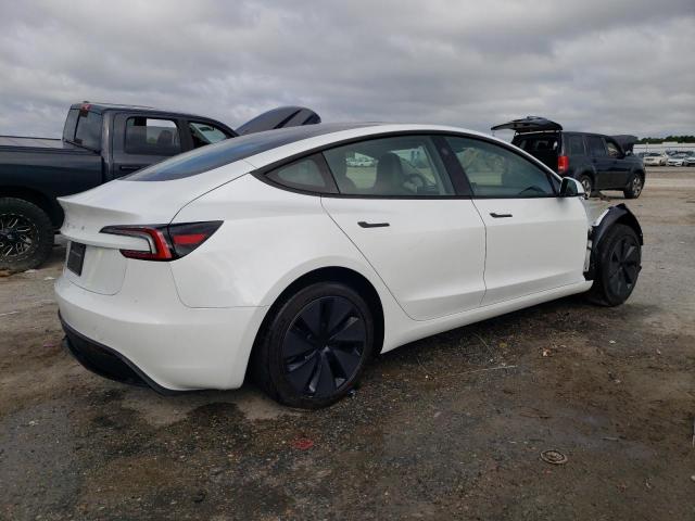 5YJ3E1EA3SF971858 - 2025 TESLA MODEL 3 WHITE photo 3