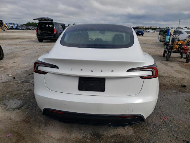 5YJ3E1EA3SF971858 - 2025 TESLA MODEL 3 WHITE photo 6