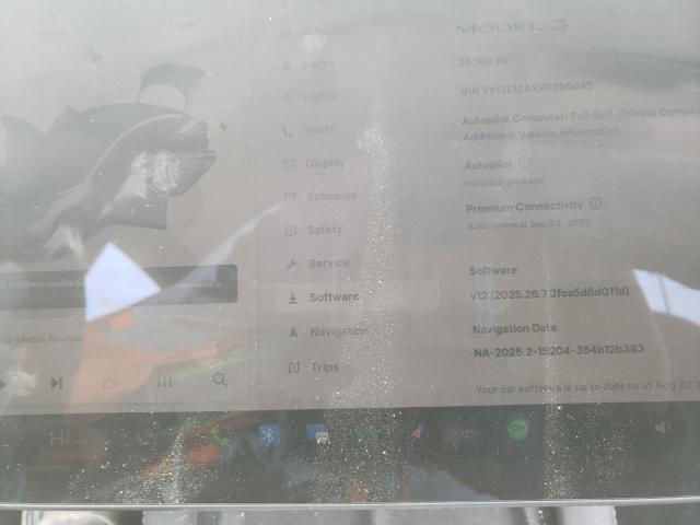 5YJ3E1EAXPF395645 - 2023 TESLA MODEL 3 灰色 照片 9