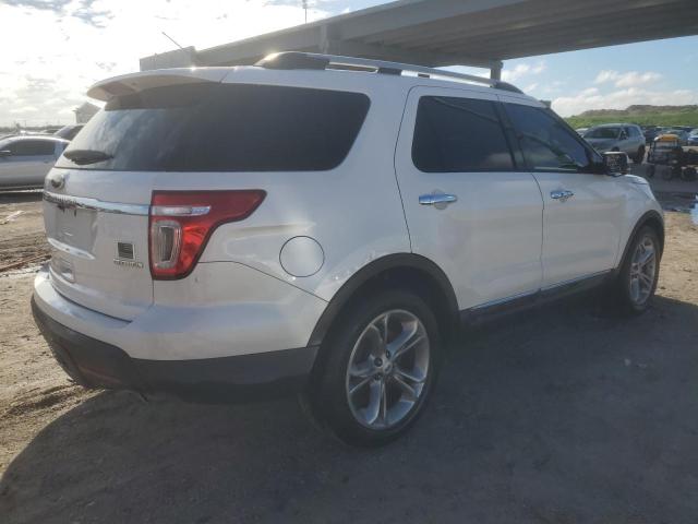1FM5K7F80FGC58519 - 2015 FORD EXPLORER LIMITED WHITE photo 3