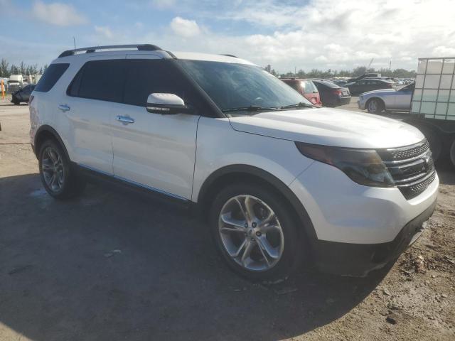 1FM5K7F80FGC58519 - 2015 FORD EXPLORER LIMITED WHITE photo 4