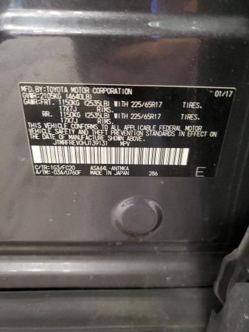 JTMRFREV0HJ139131 - 2017 TOYOTA RAV4 XLE GRAY photo 13