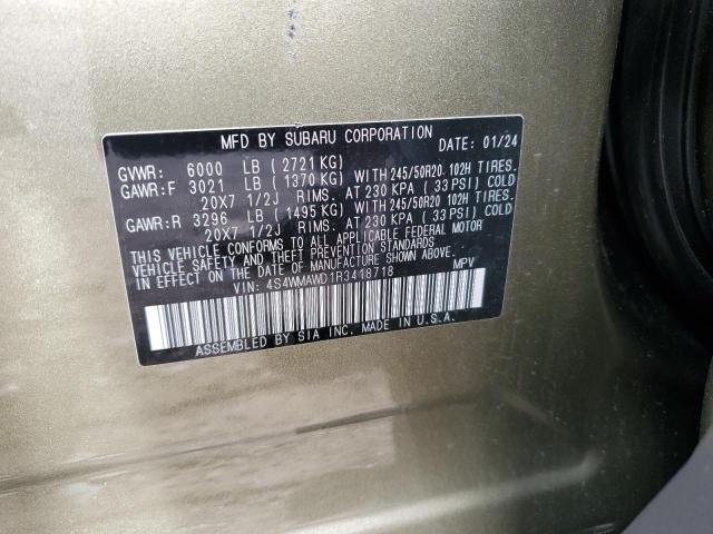 4S4WMAWD1R3418718 - 2024 SUBARU ASCENT TOURING GREEN photo 13
