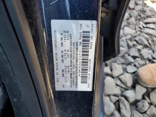 JM1BM1N33G1312713 - 2016 MAZDA 3 GRAND TOURING 蓝色 照片 12