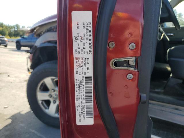 1C6RD7GP3CS303779 - 2012 DODGE RAM 1500 SLT Կարմիր լուսանկար 13