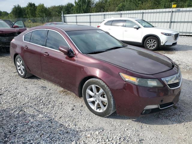 19UUA8F2XCA019533 - 2012 ACURA TL BURGUNDY photo 4