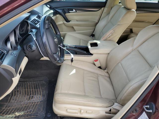 19UUA8F2XCA019533 - 2012 ACURA TL BURGUNDY photo 7