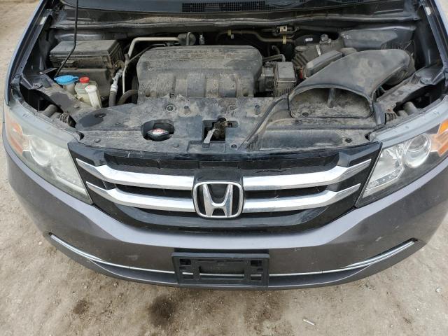 5FNRL5H28EB065513 - 2014 HONDA ODYSSEY LX GRAY photo 12
